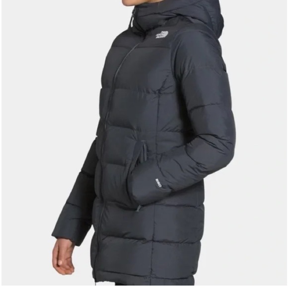 The North Face Gotham Parka Down Long Puffer Jacket Vanadis (Dark) Gray sz S - Picture 2 of 12